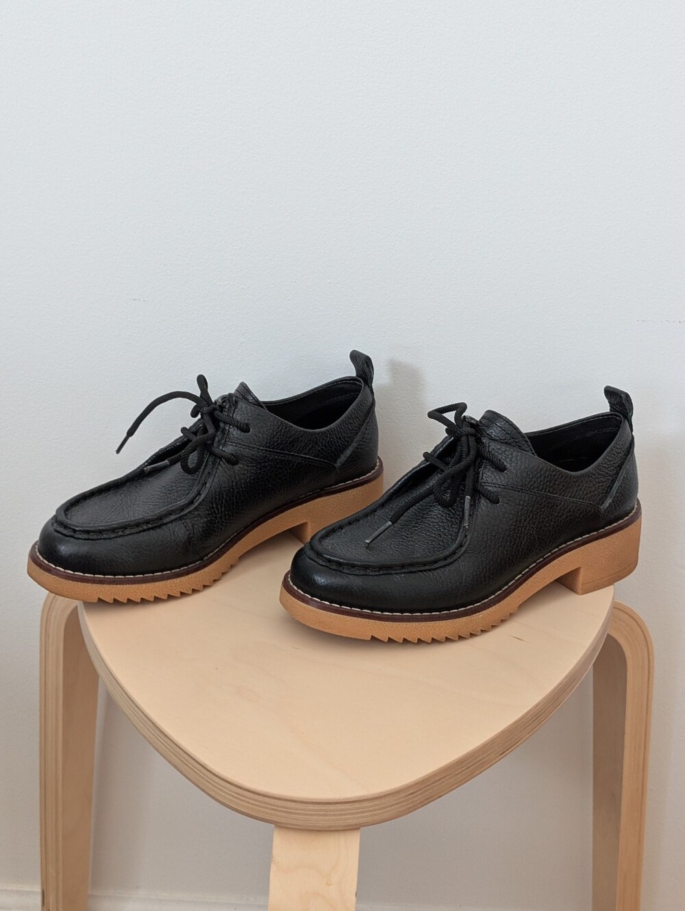 Clarks black leather platform loafers - Eden - size 6.5 - Picture 7 of 11